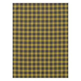 Scottish Clan Barclay Dress Yellow Black Tartan Tablecloth