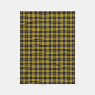 Scottish Clan Barclay Dress Yellow Classic Tartan Fleece Blanket