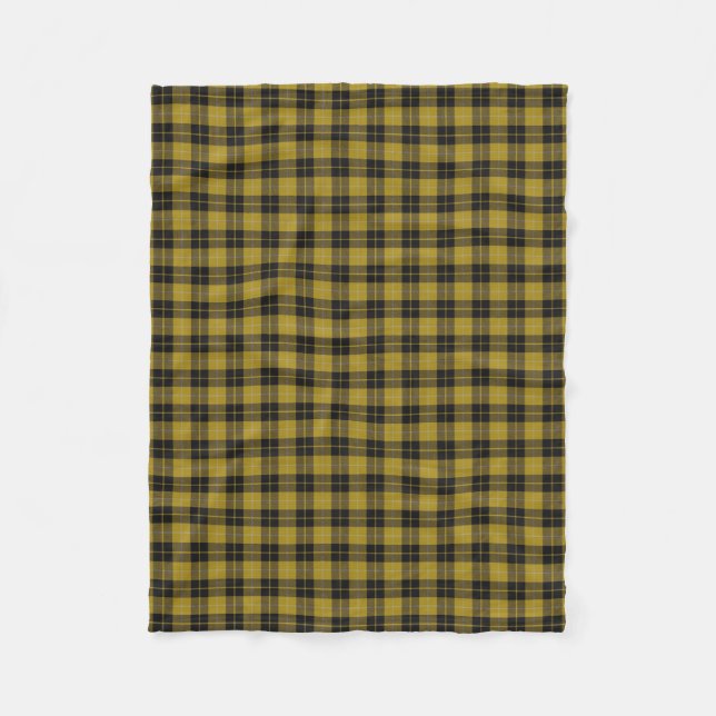 Scottish Clan Barclay Dress Yellow Classic Tartan Fleece Blanket (Front)