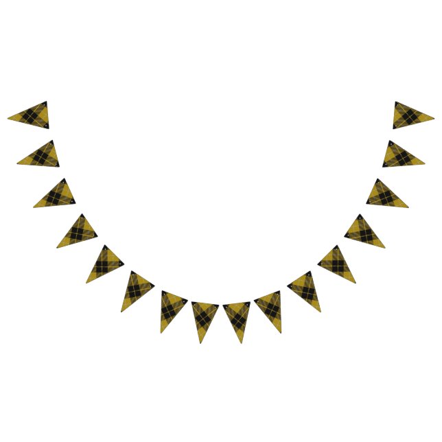 Scottish Clan Barclay Dress Yellow Tartan Bunting Flags (All)