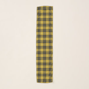 Scottish Clan Barclay Yellow and Black Tartan Scarf