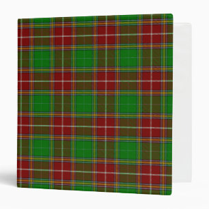 Scottish Clan Baxter Tartan Plaid 3 Ring Binder