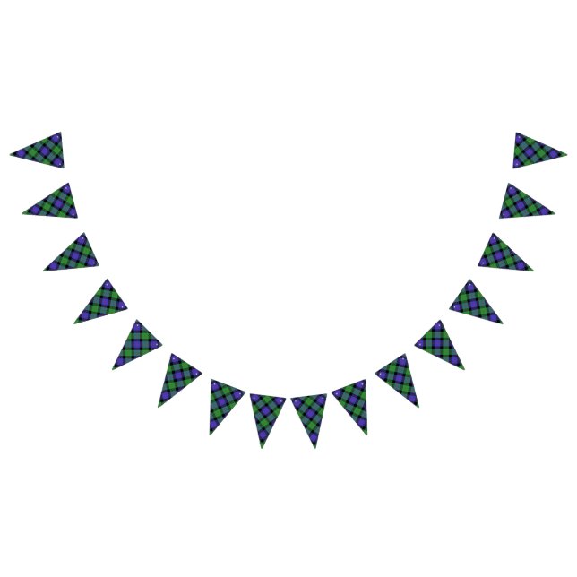Scottish Clan Blair Tartan Bunting Flags (All)