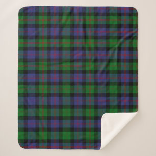 Scottish Clan Blair Tartan Plaid Sherpa Blanket