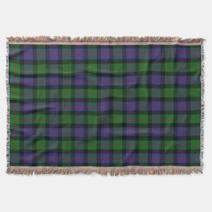 Scottish Clan Blair Tartan Plaid Throw Blanket
