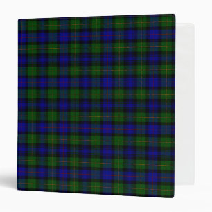 Scottish Clan Bonner Tartan Plaid 3 Ring Binder