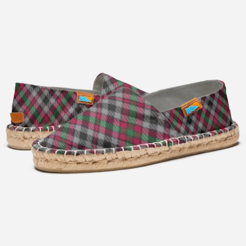 Scottish Clan Borthwick Tartan Plaid Espadrilles