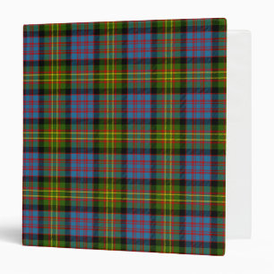Scottish Clan Bowie Tartan Plaid 3 Ring Binder