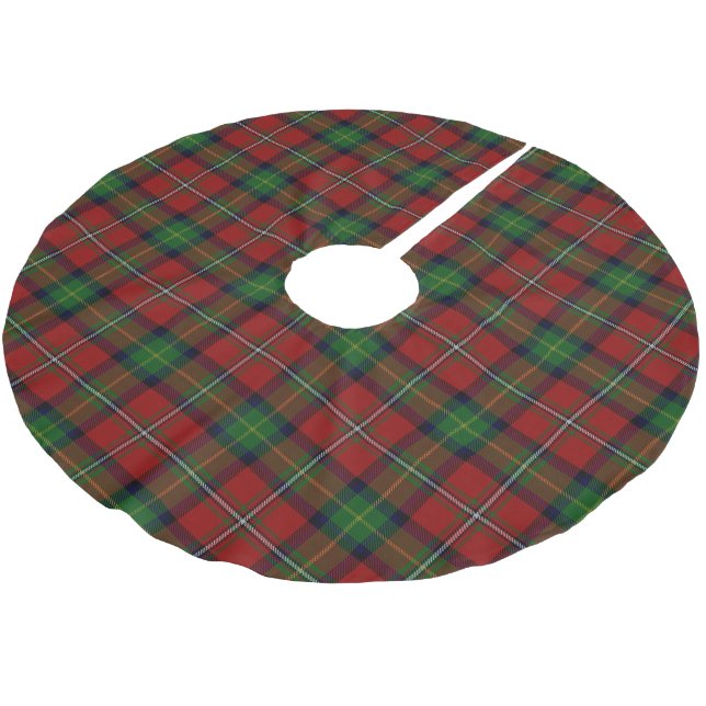 Scottish Clan Boyd Tartan Brushed Polyester Tree Skirt (Angled)
