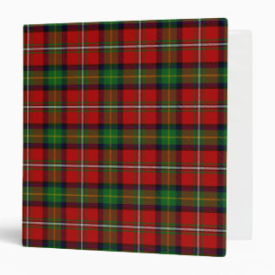 Scottish Clan Boyd Tartan Plaid 3 Ring Binder