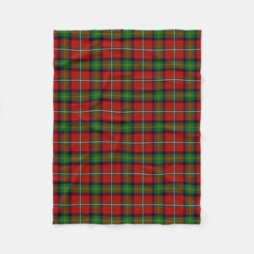 Scottish Clan Boyd Tartan Plaid Fleece Blanket