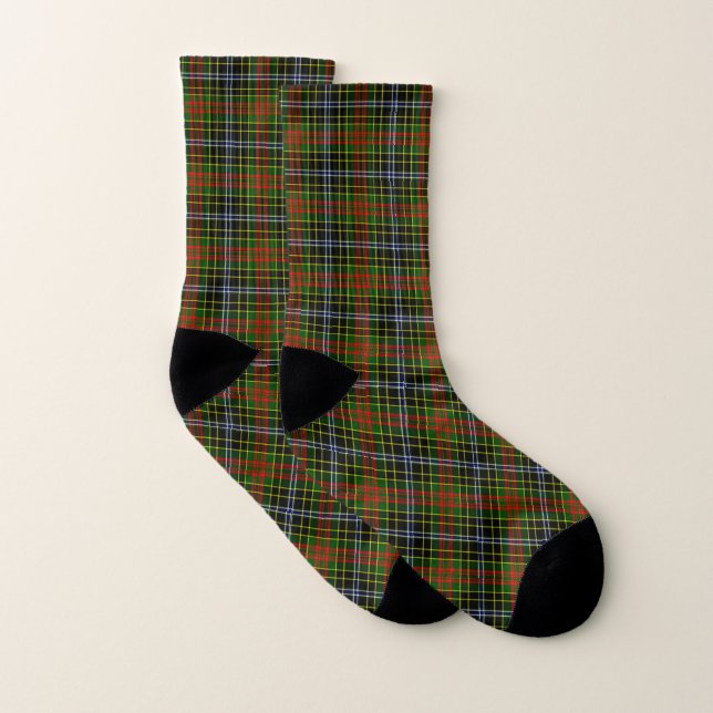 Scottish Clan Brisbane Tartan Plaid Socks (Pair)