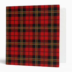 Scottish Clan Brodie Tartan Plaid 3 Ring Binder