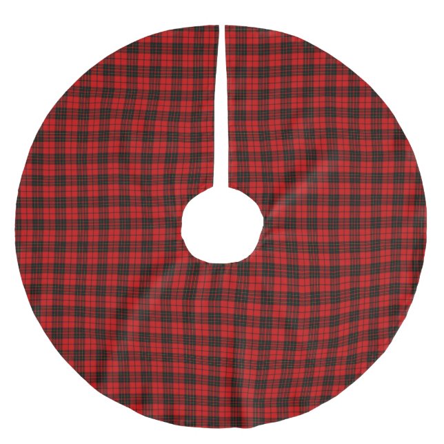 Scottish Clan Brodie Tartan Plaid  Brushed Polyester Tree Skirt (Front)