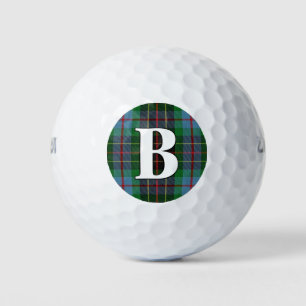Scottish Clan Brodie Tartan Plaid Golf Balls