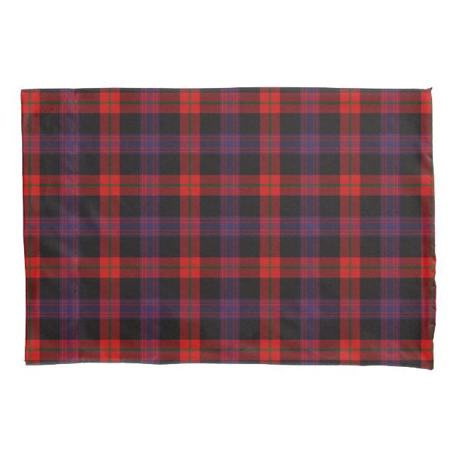 Scottish Clan Brown Tartan Pillowcase (Front)