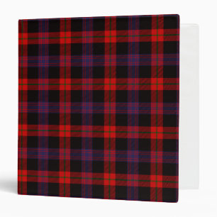 Scottish Clan Brown Tartan Plaid 3 Ring Binder