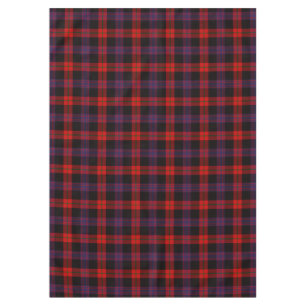 Scottish Clan Brown Tartan Plaid Tablecloth