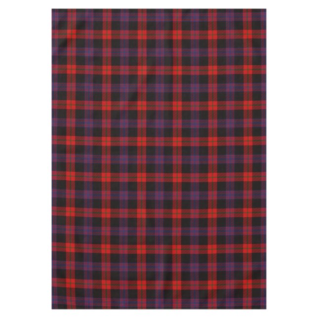 Scottish Clan Brown Tartan Plaid Tablecloth (Front)