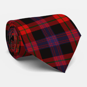 Scottish Clan Brown Tartan Plaid Tie