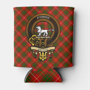 Scottish Clan Bruce Badge and Crest Coat of Arms Can Cooler