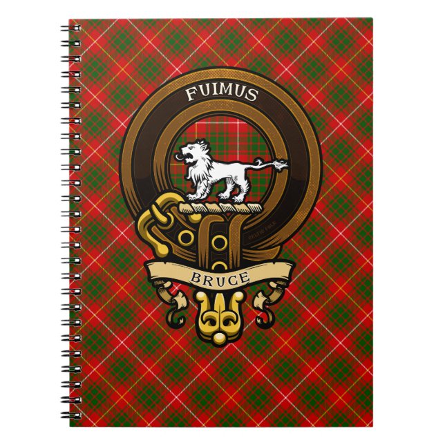 Scottish Clan Bruce Badge and Crest | Coat of Arms Notebook (Front)