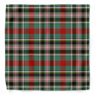 Scottish Clan Bruce Of Kinnarid Tartan Plaid Bandana
