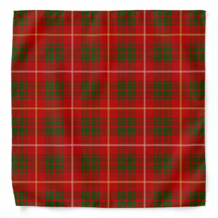 Scottish Clan Bruce Tartan Plaid Bandana