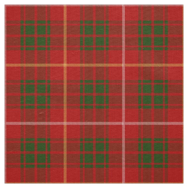 Scottish Clan Bruce Tartan Plaid Fabric (Swatch)