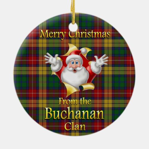 Scottish Clan Buchanan Christmas Ornament