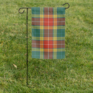 Scottish Clan Buchanan Old Sett Tartan Plaid Garden Flag