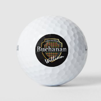 Scottish Clan Buchanan Personalize Your Name Golf Balls by OldScottishMountain at Zazzle