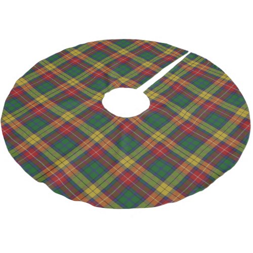 Scottish Clan Buchanan Tartan Brushed Polyester Tree Skirt