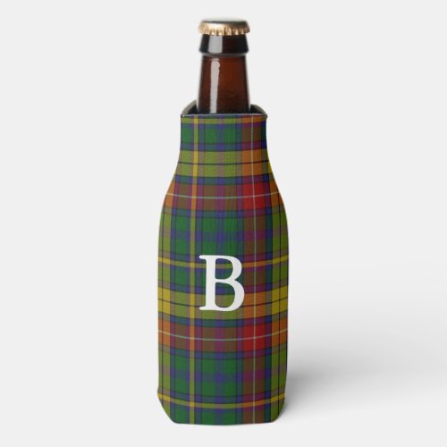 Scottish clan Buchanan Tartan Plaid Bottle Cooler