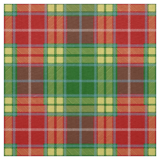 Scottish Clan Buchanan Tartan Plaid Fabric (Swatch)