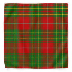 Scottish Clan Burnett Tartan Plaid Bandana
