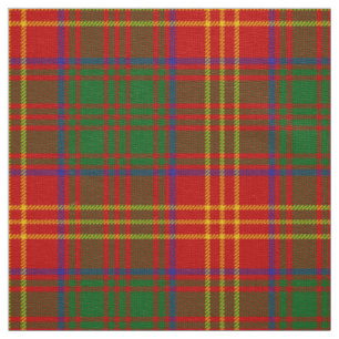 Scottish Clan Burns Tartan Plaid Fabric