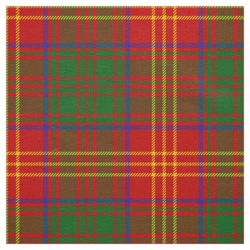 Scottish Clan Burns Tartan Plaid Fabric