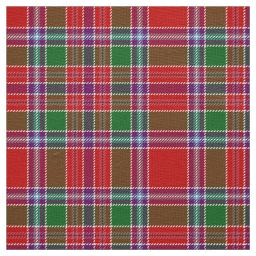 Scottish Clan Burrell Tartan Plaid Fabric