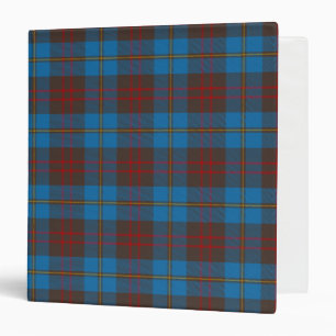 Scottish Clan Cameron Hunting Tartan Plaid 3 Ring Binder