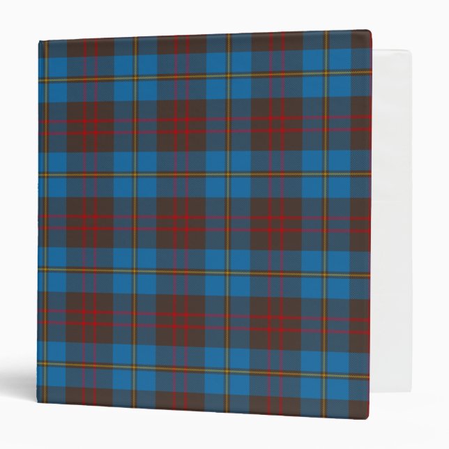 Scottish Clan Cameron Hunting Tartan Plaid 3 Ring Binder (Front/Inside)