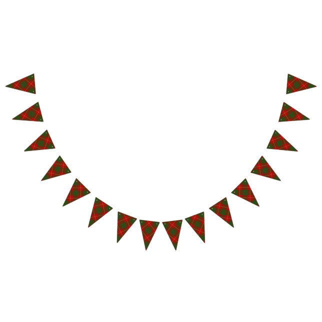 Scottish Clan Cameron Tartan Bunting Flags (All)