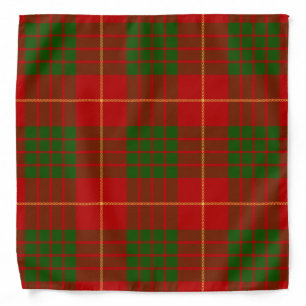 Scottish Clan Cameron Tartan Plaid Bandana