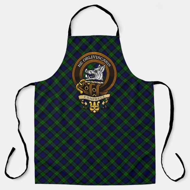 Scottish Clan Campbell Badge and Crest  Apron (Front)
