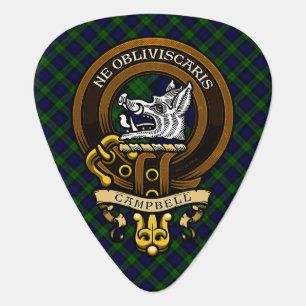 Scottish Clan Campbell Badge and Crest Guitar Pick