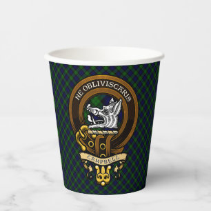 Scottish Clan Campbell Badge and Crest  Paper Cups