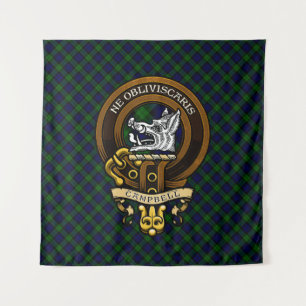 Scottish Clan Campbell Badge and Crest Tapestry