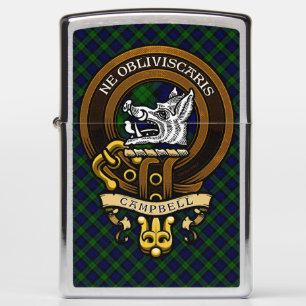 Scottish Clan Campbell Badge and Crest Zippo Lighter