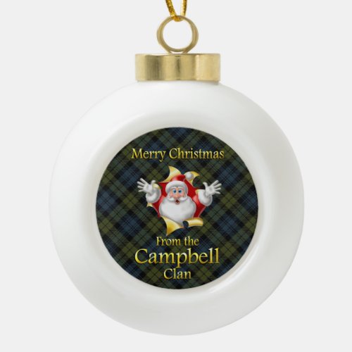 Scottish Clan Campbell Christmas Ornament