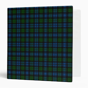 Scottish Clan Campbell Military Tartan Plaid 3 Ring Binder